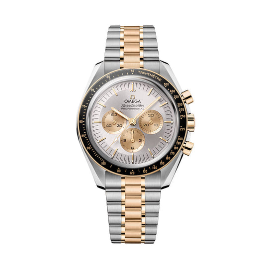 OMEGA Speedmaster Moonwatch Professional Steel Moonshine Gold 42mm ‑ Silver on Bracelet