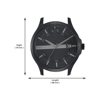 Armani Exchange Hampton AX2104 Men's Chronograph – Black Dial with Black Stainless Steel Strap