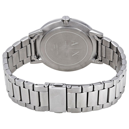 Armani Exchange Cayde AX2700 Men's Analog Watch – Black Dial with Silver Stainless Steel Bracelet