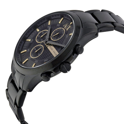 Armani Exchange Hampton AX2164 Men's Chronograph Watch – Black Dial with Black Stainless Steel Strap