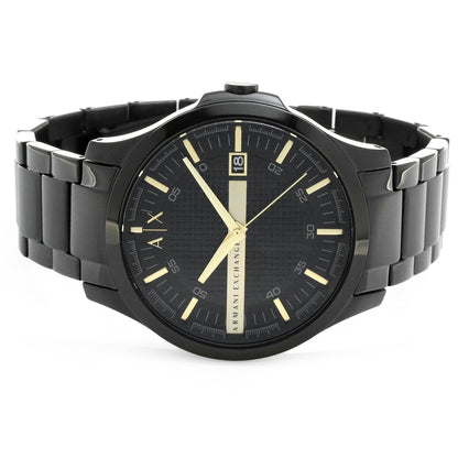 Armani Exchange Hampton AX2413 Men's Chronograph – Black Dial with Black Stainless Steel Strap