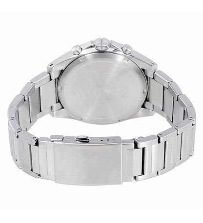 Armani Exchange Drexler AX2600 Men's Chronograph Watch – Black Dial with Silver Stainless Steel Strap