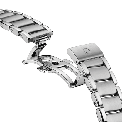 OMEGA De Ville Ladymatic 34mm - White, Mother-of-Pearl w/ Diamonds on Bracelet