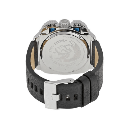 Diesel DZ7345 BAMF Chronograph Men's Watch – Black Dial & Black Leather Strap