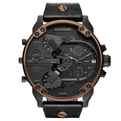 Diesel DZ7400 Mr. Daddy 2.0 Chronograph Men's Watch – Black Dial & Black Stainless Steel Strap