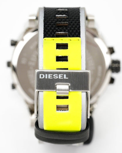 Diesel DZ7429 Mr. Daddy 2.0 Chronograph Men's Watch – Black Dial & Grey Nylon Strap
