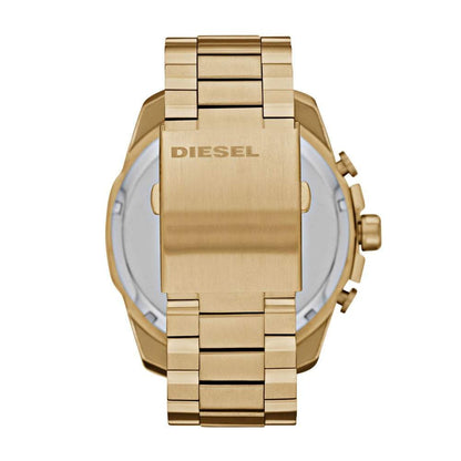 Diesel DZ7333 Mr. Daddy 2.0 Chronograph Men's Watch – Black Dial & Gold Stainless Steel Strap