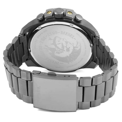 Diesel DZ4479 Mega Chief Chronograph Men's Watch – Grey Dial & Black Stainless Steel Strap