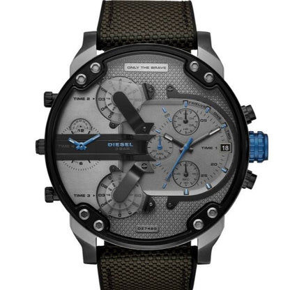 Diesel DZ7420 Mr. Daddy 2.0 Chronograph Men's Watch – Grey Dial & Black Nylon Strap