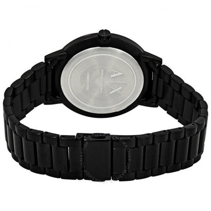 Armani Exchange Cayde AX2701 Men's Analog Watch – Black Dial with Black Stainless Steel Strap