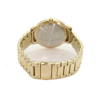 Armani Exchange Cayde AX2707 Men's Analog Watch – Gold Dial with Coordinated Gold Stainless Steel Strap