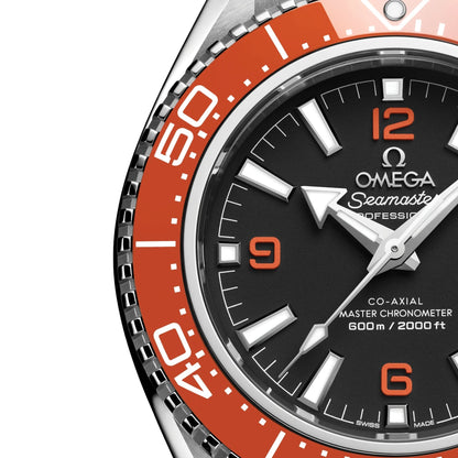 OMEGA Seamaster Planet Ocean 600M 42mm - Black and Orange on Orange Rubber Strap