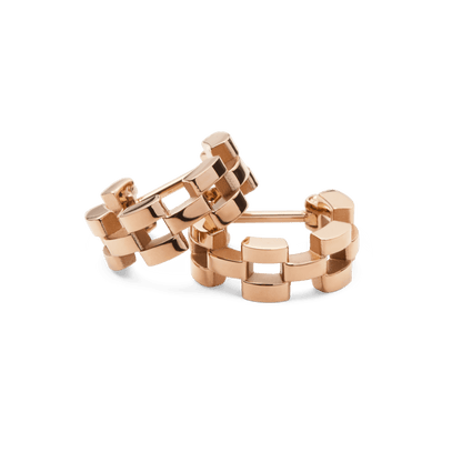 3-Link Earrings Rose Gold