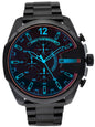 Diesel DZ4318 Mega Chief Chronograph Men's Watch – Black Dial & Black Steel Strap
