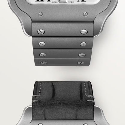 Santos De Cartier Large Model | Titanium, White Dial
