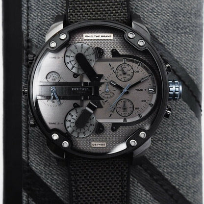 Diesel DZ7420 Mr. Daddy 2.0 Chronograph Men's Watch – Grey Dial & Black Nylon Strap