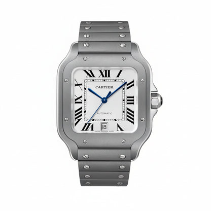 Santos De Cartier Large Model | Titanium, White Dial